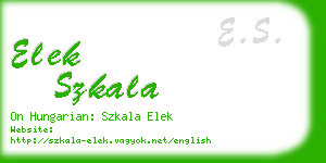 elek szkala business card